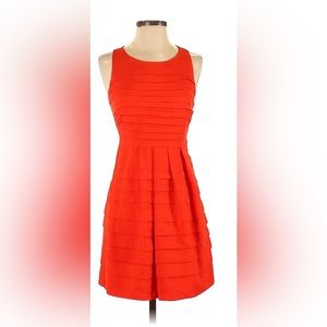 NWOT Eva Franco Red-Orange A-Line Dress, Size 2